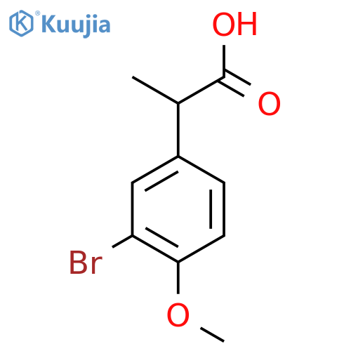 2-(3-Bromo-4-methoxyphenyl)propanoic acid structure