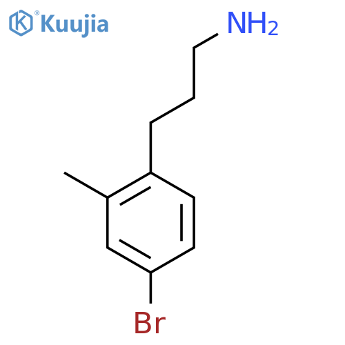 3-(4-bromo-2-methylphenyl)propan-1-amine structure
