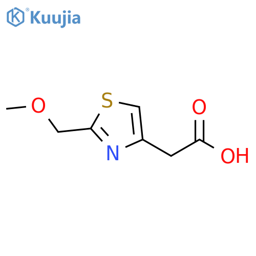 2-2-(Methoxymethyl)-1,3-thiazol-4-ylacetic Acid structure