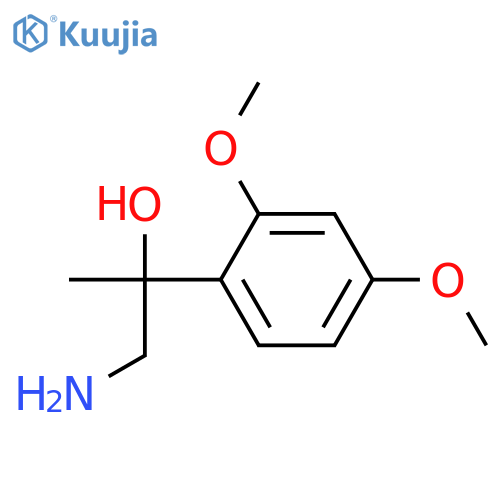 1-amino-2-(2,4-dimethoxyphenyl)propan-2-ol structure
