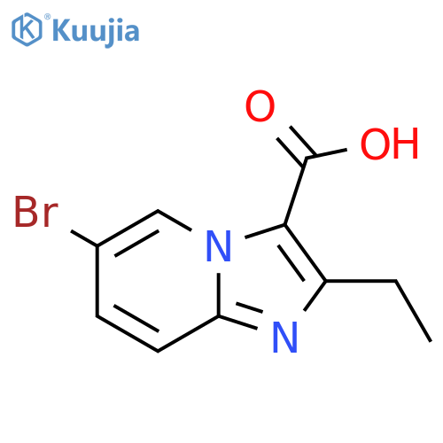 6-bromo-2-ethylimidazo1,2-apyridine-3-carboxylic acid structure