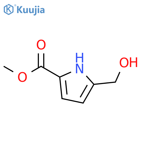 Methyl 5-(hydroxymethyl)-1H-pyrrole-2-carboxylate structure