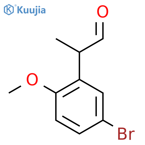 2-(5-bromo-2-methoxyphenyl)propanal structure