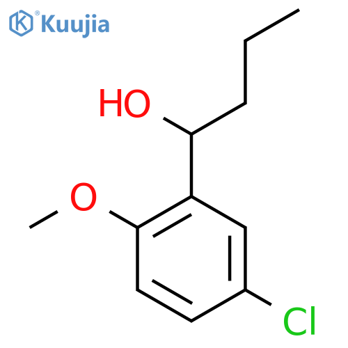 1-(3-Chloro-6-methoxyphenyl)-1-butanol structure