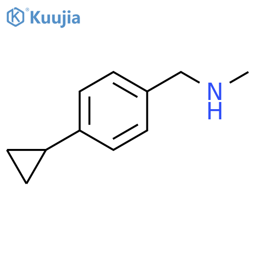(4-cyclopropylphenyl)methyl(methyl)amine structure