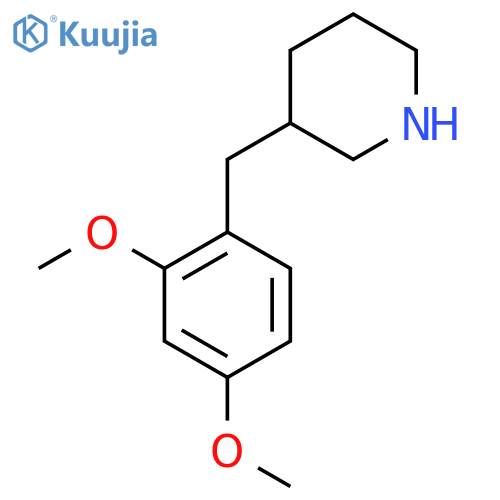 3-(2,4-dimethoxyphenyl)methylpiperidine structure