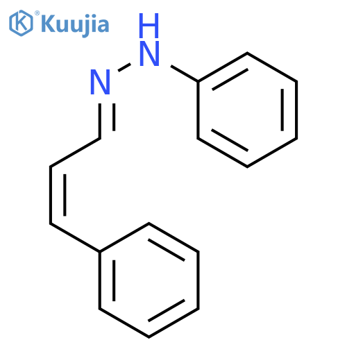 2-Propenal, 3-phenyl-,2-phenylhydrazone structure