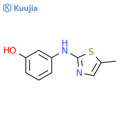 3-(5-methyl-1,3-thiazol-2-yl)aminophenol structure