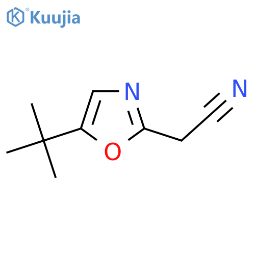 (5-tert-Butyl-oxazol-2-yl)-acetonitrile structure