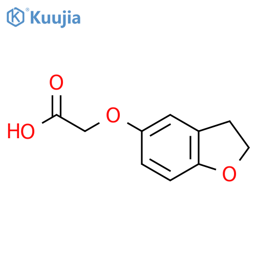 2-(2,3-dihydro-1-benzofuran-5-yloxy)acetic acid structure