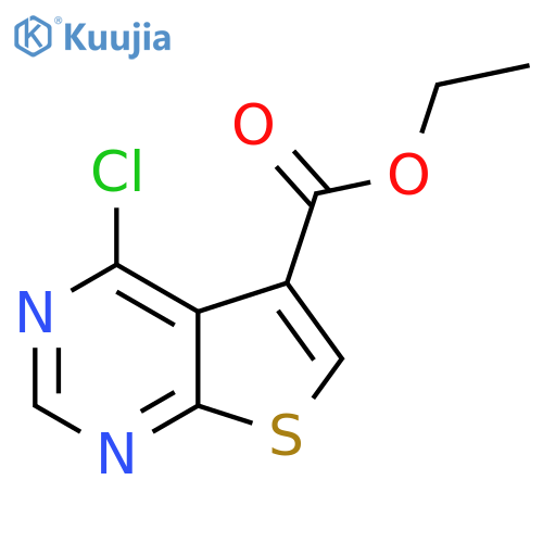 Ethyl 4-chlorothieno[2,3-d]pyrimidine-5-carboxylate structure