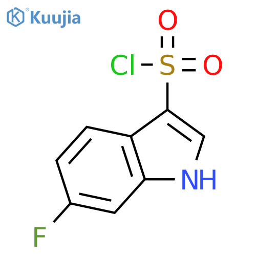 6-fluoro-1H-indole-3-sulfonyl chloride structure