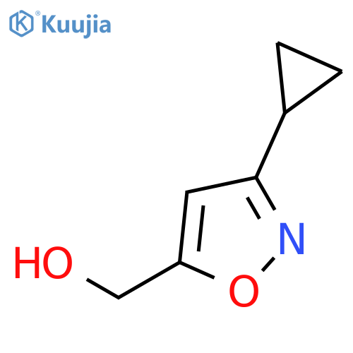 (3-cyclopropyl-1,2-oxazol-5-yl)methanol structure