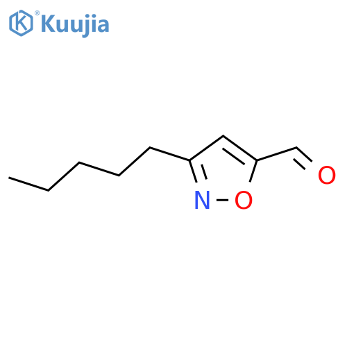 5-Isoxazolecarboxaldehyde,3-pentyl- structure