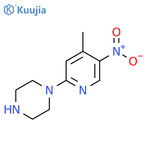 1-(4-Methyl-5-nitropyridin-2-yl)piperazine structure