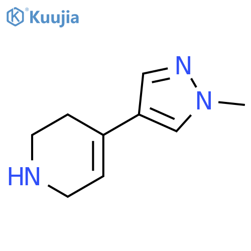 Pyridine, 1,2,3,6-tetrahydro-4-(1-methyl-1H-pyrazol-4-yl)- structure