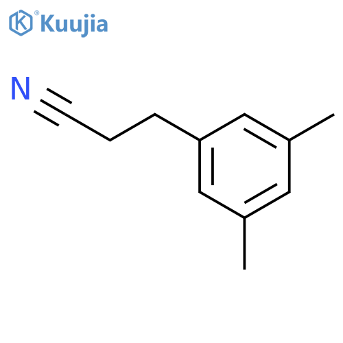 3-(3,5-dimethylphenyl)propanenitrile structure