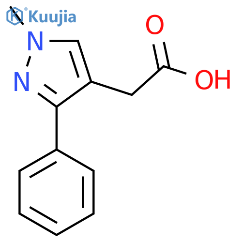 2-(1-methyl-3-phenyl-1H-pyrazol-4-yl)acetic acid structure