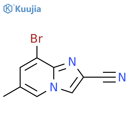 8-bromo-6-methyl-imidazo[1,2-a]pyridine-2-carbonitrile structure