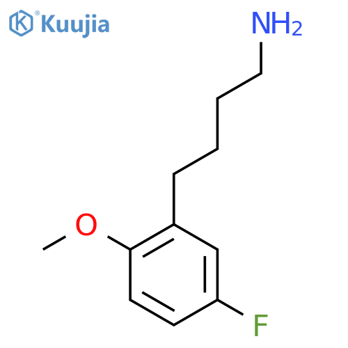 4-(5-fluoro-2-methoxyphenyl)butan-1-amine structure