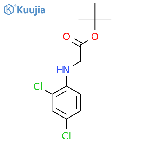 tert-butyl 2-(2,4-dichlorophenyl)aminoacetate structure