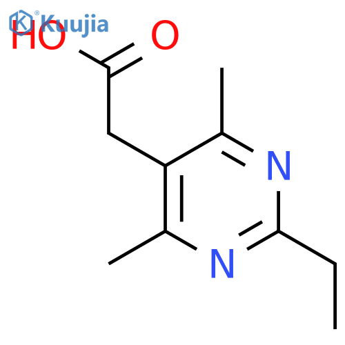2-(2-Ethyl-4,6-dimethylpyrimidin-5-yl)acetic acid structure