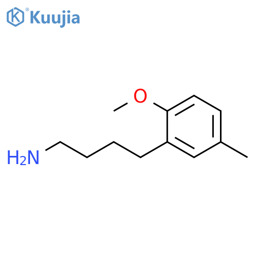 4-(2-methoxy-5-methylphenyl)butan-1-amine structure