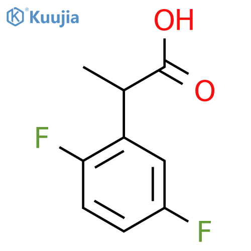 2-(2,5-Difluorophenyl)propanoic acid structure