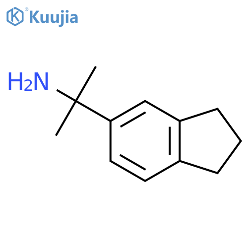 2-(2,3-dihydro-1H-inden-5-yl)propan-2-amine structure