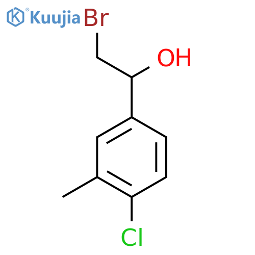 2-bromo-1-(4-chloro-3-methylphenyl)ethan-1-ol structure