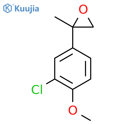 2-(3-chloro-4-methoxyphenyl)-2-methyloxirane structure