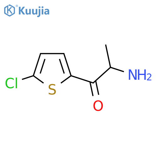 2-Amino-1-(5-chlorothiophen-2-yl)propan-1-one structure