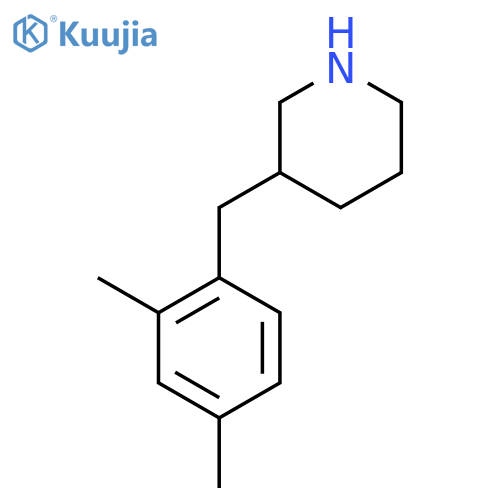 3-(2,4-dimethylphenyl)methylpiperidine structure