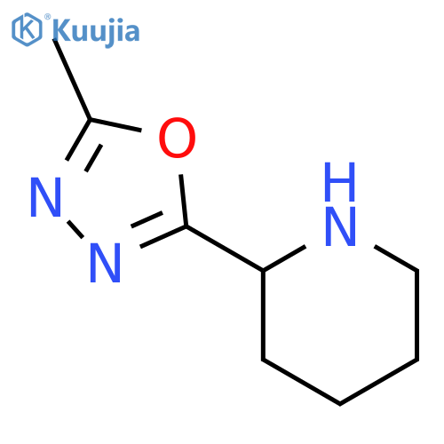 2-(5-methyl-1,3,4-oxadiazol-2-yl)piperidine structure