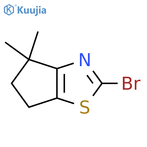 2-Bromo-4,4-dimethyl-4H,5H,6H-cyclopenta[d][1,3]thiazole structure