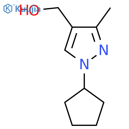 (1-Cyclopentyl-3-methyl-1h-pyrazol-4-yl)methanol structure
