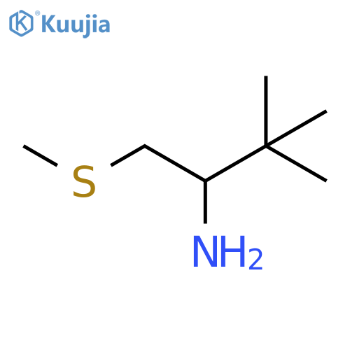 3,3-dimethyl-1-(methylsulfanyl)butan-2-amine structure