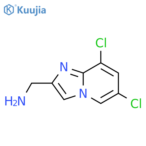 {6,8-dichloroimidazo1,2-apyridin-2-yl}methanamine structure