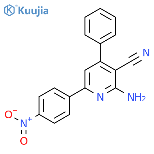 3-Pyridinecarbonitrile, 2-amino-6-(4-nitrophenyl)-4-phenyl- structure