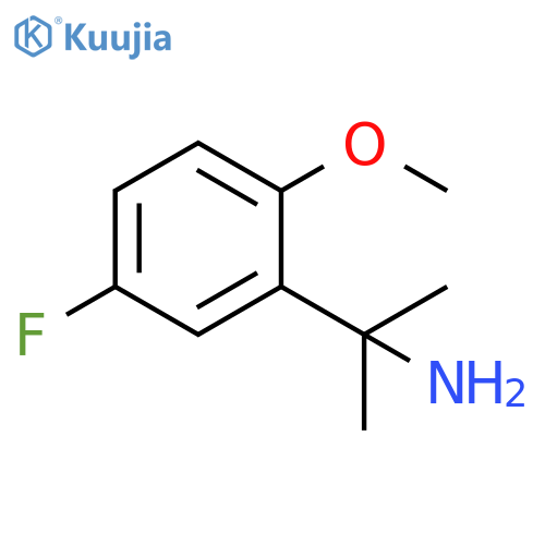2-(5-fluoro-2-methoxyphenyl)propan-2-amine structure