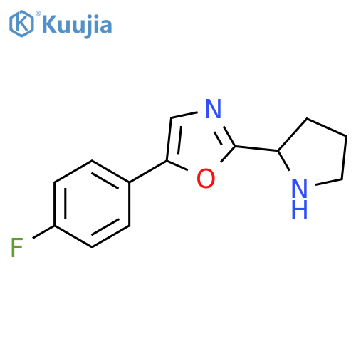 5-(4-fluorophenyl)-2-(pyrrolidin-2-yl)-1,3-oxazole structure