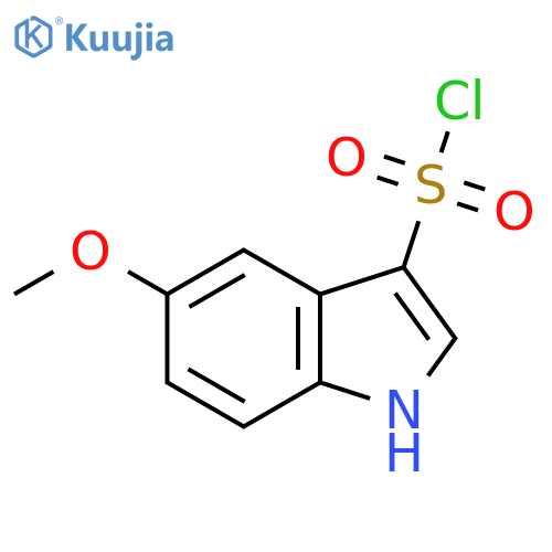 1H-Indole-3-sulfonyl chloride, 5-methoxy- structure