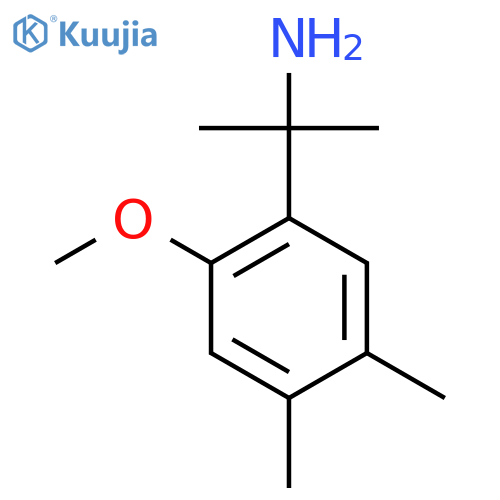2-(2-methoxy-4,5-dimethylphenyl)propan-2-amine structure