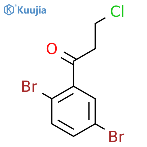3-Chloro-2',5'-dibromopropiophenone structure