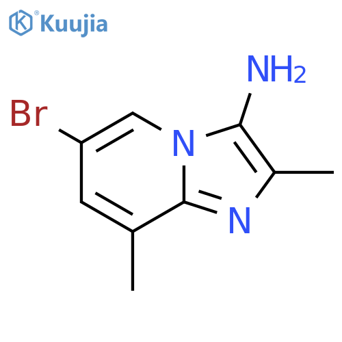 6-Bromo-2,8-dimethylimidazo[1,2-a]pyridin-3-amine structure