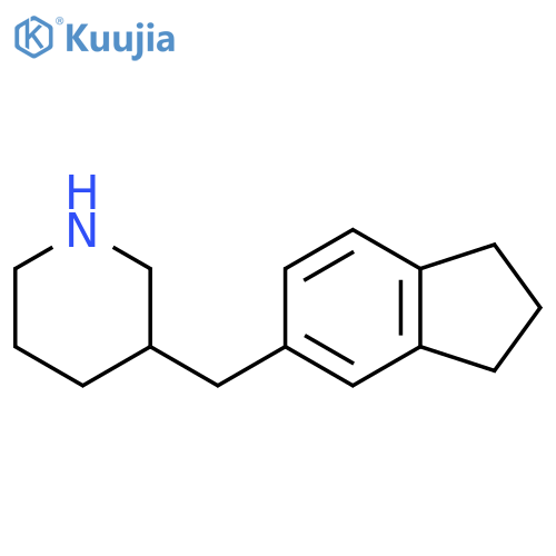 3-(2,3-dihydro-1H-inden-5-yl)methylpiperidine structure