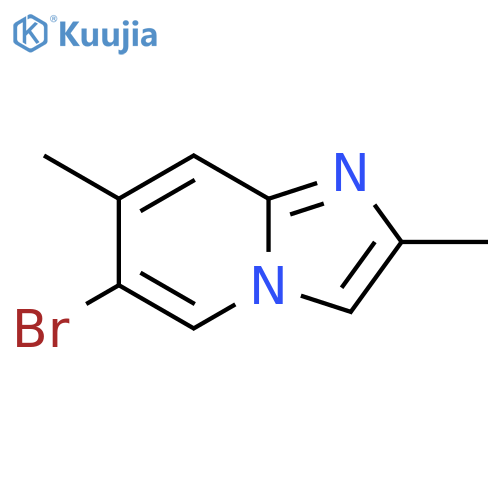 6-bromo-2,7-dimethylimidazo1,2-apyridine structure