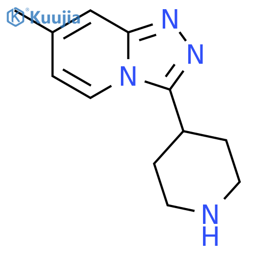 4-{7-methyl-1,2,4triazolo4,3-apyridin-3-yl}piperidine structure