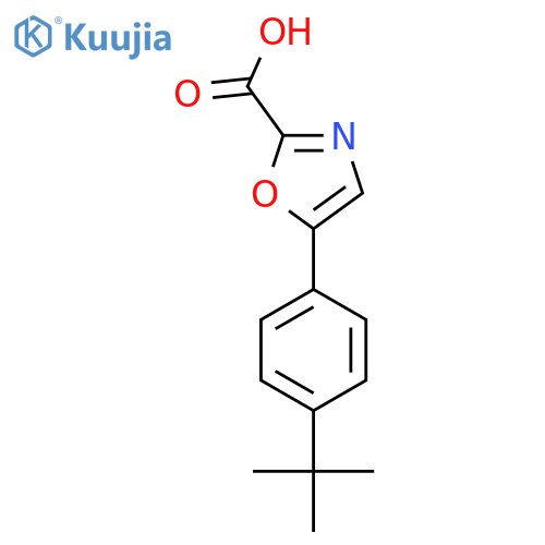 5-(4-tert-Butyl-phenyl)-oxazole-2-carboxylic acid structure