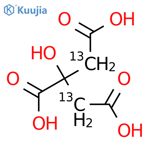 Citric acid-2,4-13C2 structure